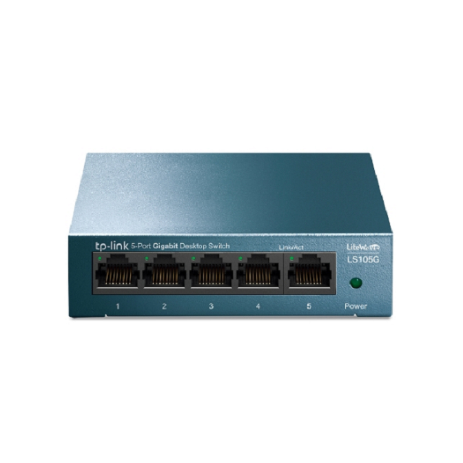TP-LINK  LS105G 5埠 鐵殼 10/100/1000Mbps 桌上型交換器