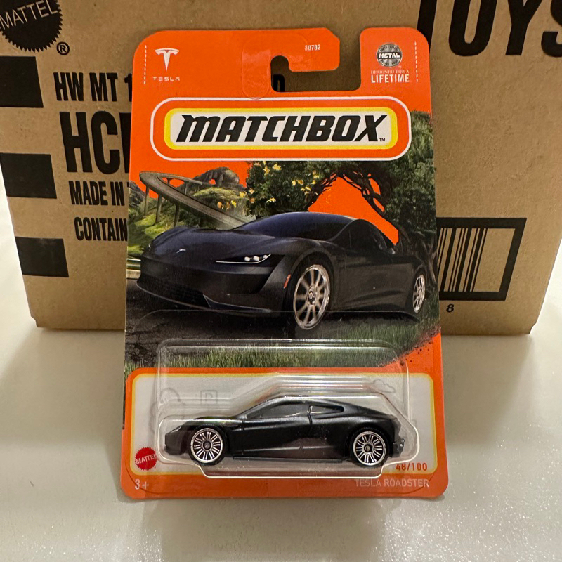 火柴盒 Matchbox Tesla roadster 特斯拉 消光黑