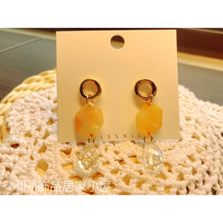 臺灣現貨 異材質設計耳針 臺灣現貨