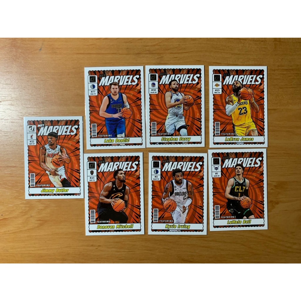 七張 Lebron Curry Doncic Marvels NBA 球員卡 特卡 球星 出清 限量 湖人