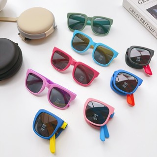 🕶️DK購物™️🕶️輕巧偏光矽膠彈性ins風雙色摺疊兒童墨鏡 太陽眼鏡 輕量 檢驗合格 抗UV400 兒童偏光墨鏡 歐美