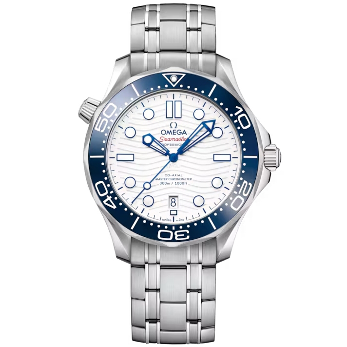 OMEGA 歐米茄 手錶 機械錶 42mm 東京奧運限定 海馬300 白面盤 522.30.42.20.04.001