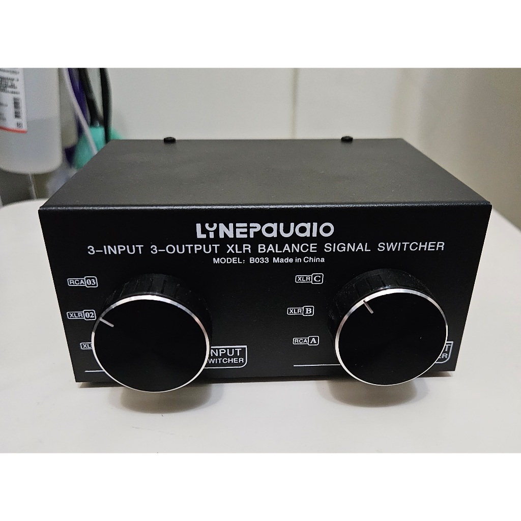 LYNEPAUDIO - 3進3出XLR平衡轉RCA 音源切換器