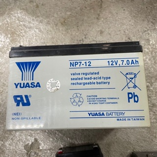[沐沐屋]YUASA 湯淺 NP7.2-12 鉛酸電池12V7.2Ah 電動車 UPS電池 不斷電系統電池