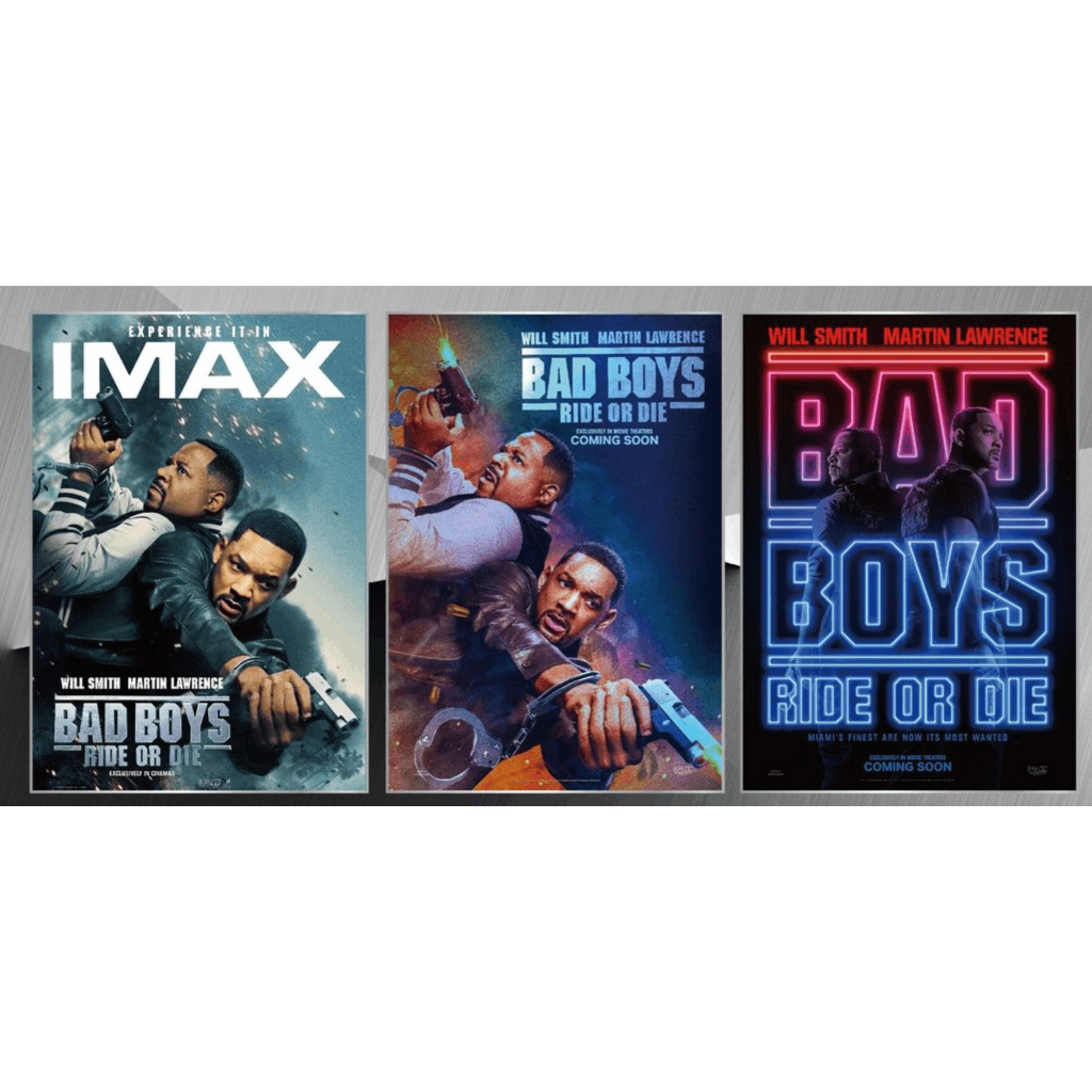 預購 電影 絕地戰警：生死與共 特別場A3海報（IMAX特殊款海報+雙人出擊款海報+雙人炫光款海報)