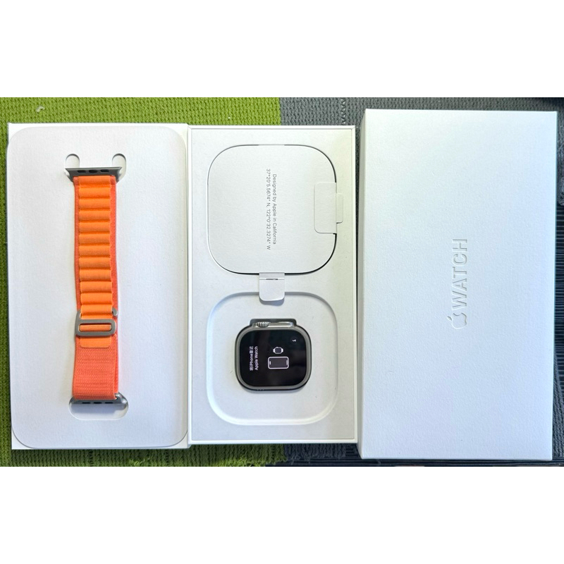 Apple Watch Ultra 鈦金屬 49mm 無傷保固內 GPS 行動網路 LTE 錶 手錶 A2684 附錶帶