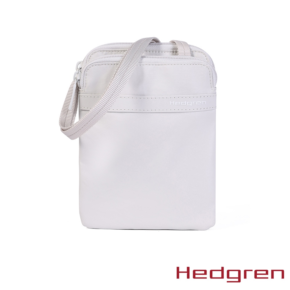 Hedgren FOLLIS系列 RFID防盜 隨身小側背包 摺紋白