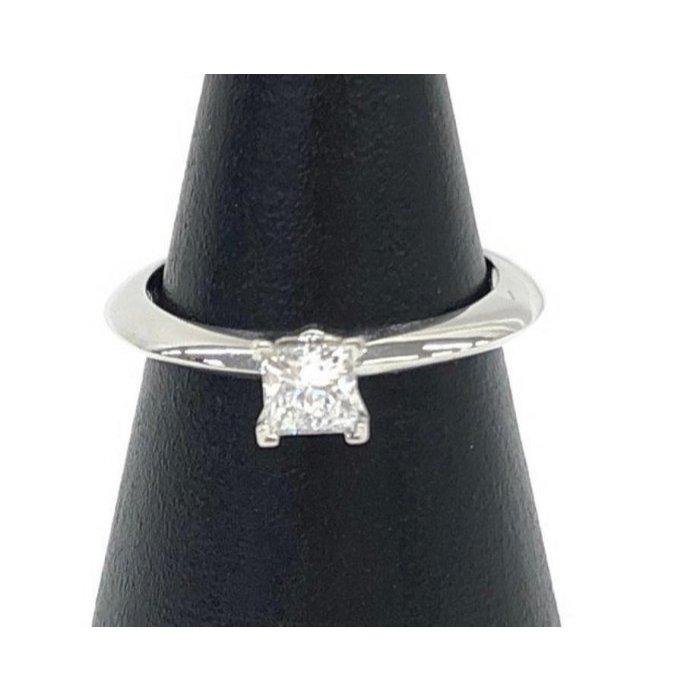 [6月 超優惠0利率 9號]Tiffany 公主方 0.33ct G VS1 單鑽石婚戒 求婚戒