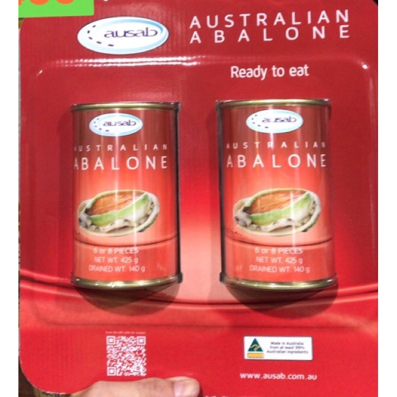 好市多代購分售 ABUSAB AUSTRALIAN ABALONE 澳洲鮑魚罐頭 每罐425公克