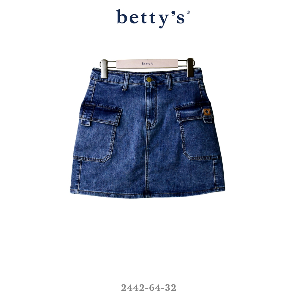 betty’s專櫃款(41)俏皮百搭牛仔短裙(煙灰藍)