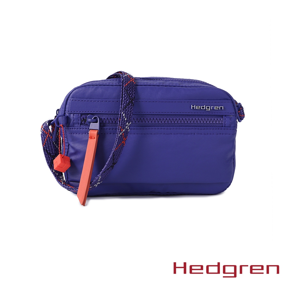 Hedgren INNER CITY系列 RFID防盜 迷你輕巧 側背包 摺紋藍II