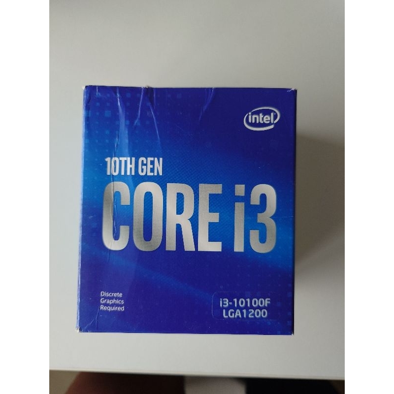 Intel 10代CPU i3-10100f 無內顯 4核8緒 含風扇