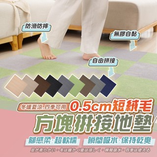 [臺灣現貨8色可選]地墊 地毯 寵物地墊 免膠地墊 防滑 加厚地墊 拼接地墊 可裁剪地墊 防滑地墊 靜電吸附 止滑墊