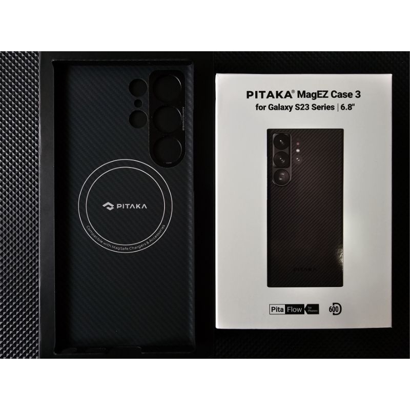 PITAKA MagEZ Case 3 Black For Samsung S23 Ultra