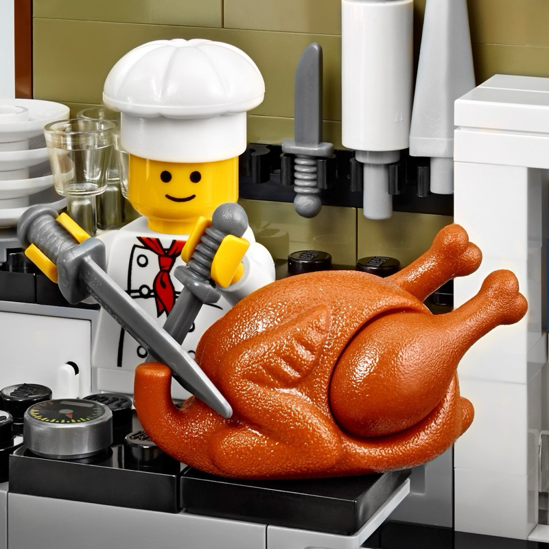 LEGO 樂高 深橙色 烤雞 小刀 全新品, 配件 食物 烤火雞 烤全雞 10193 33048 70657