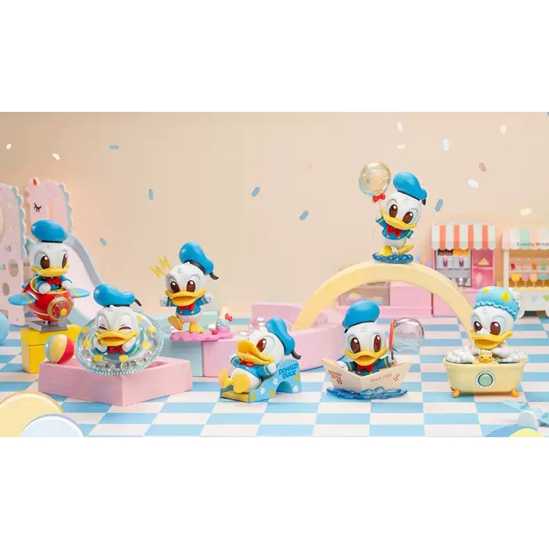 現貨 整盒全新未拆封6入一盒 唐老鴨90周年 童心 TOPTOY 唐老鴨 童心樂園 唐老鴨遊樂園 氣球溜滑梯 盲盒公仔
