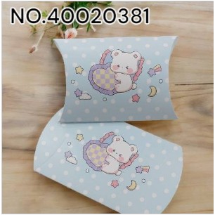 可愛抱枕小熊派盒 /1入 尺寸:總寬14x高3cm
