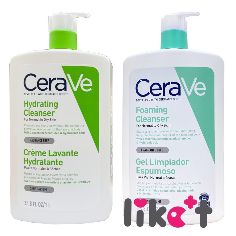 CeraVe 適樂膚 溫和泡沫潔膚露 輕柔保濕潔膚露 1000ml 大容量 沐浴乳 醫美保養 歐洲原裝直送 現貨供應