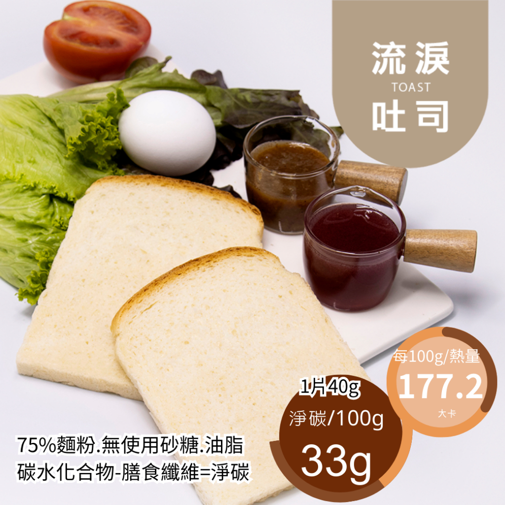 米林香 流淚山形吐司  177大卡/百克 取代25%麵粉 無蔗糖飽足感 主食 麵包 吐司