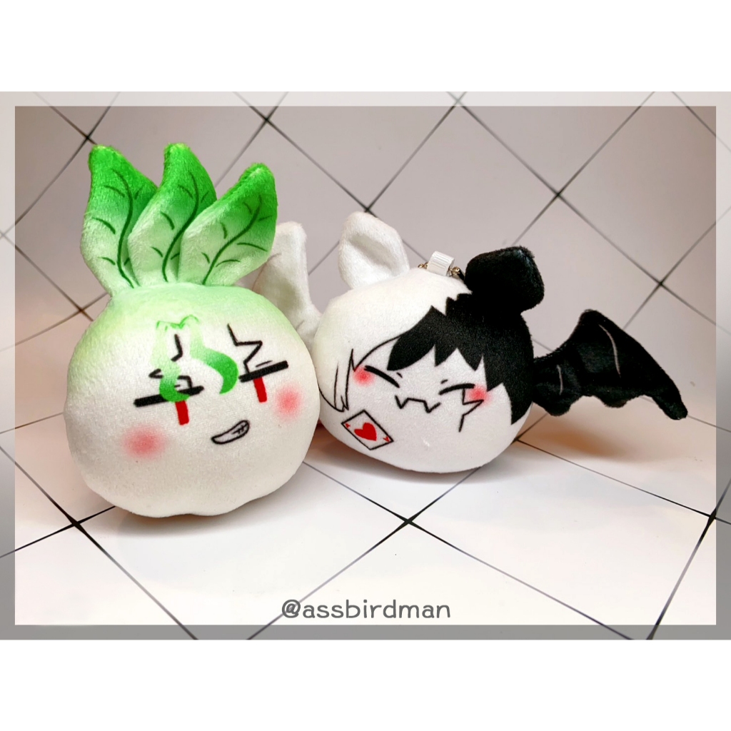 【Dr.STONE 新石紀】淺霧幻 蝙蝠 & 石神千空 蘿蔔 -啾啾叫 娃娃 布偶 吊飾-同人商品 dcst