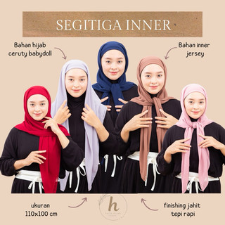 【READY TAIWAN】Hijab Segitiga Inner/Jilbab Segiempat Inner