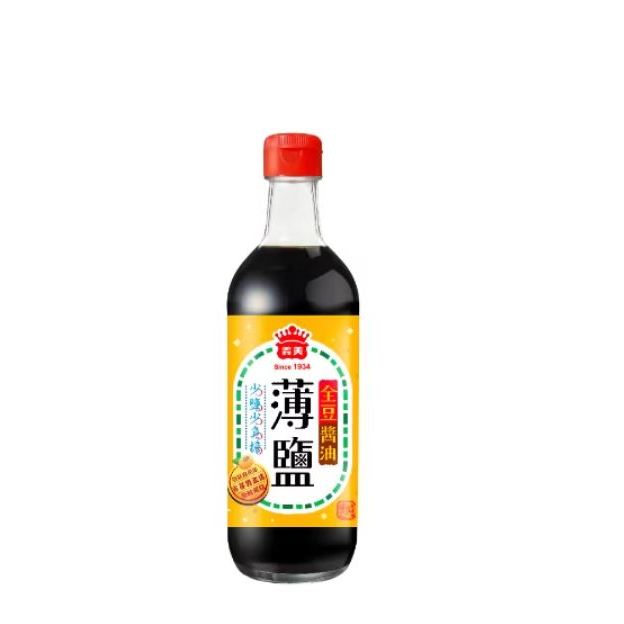 義美全豆純釀造薄鹽醬油420ml