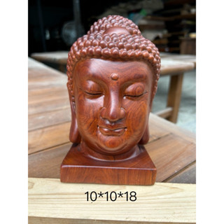 實木花梨木釋迦如來佛祖頭像（臺灣現貨）