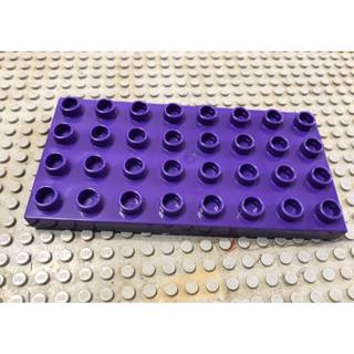 【點點小豆】LEGO 樂高積木 duplo 4x8 深紫色 磚片 底板 磚片 一個 如圖！