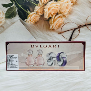 寶格麗 BVLGARI 四入香氛禮盒 小香禮盒(紫水晶+晶澈+歡沁玫香EDT+歡沁玫香EDP)