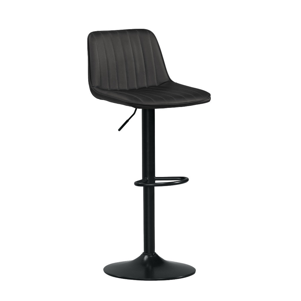 【萊夫家居】CM-660-3：黑色皮升降吧台椅【台中家具】工業風吧台椅 中島椅 高腳椅 餐椅 椅子 升降椅 氣壓椅