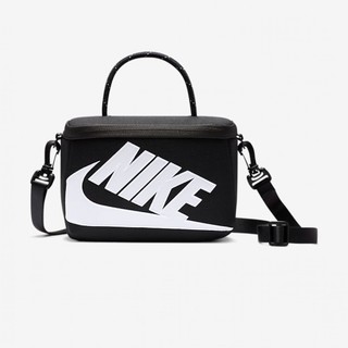 NIKE 側背包 鞋盒包 SHOEBOX 迷你 斜背包 可愛 帥氣 手提包 方包 相機包 黑 FN3059010