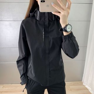 LARGE STORE 薄款連帽防風防水衝鋒衣 戶外登山 中性外套 情侶外套 連帽外套 防風外套 衝鋒外套(JK681)
