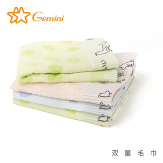 【雙星毛巾Gemini】動物開心農場緹花童巾｜吸水毛巾推薦｜嬰兒入門款