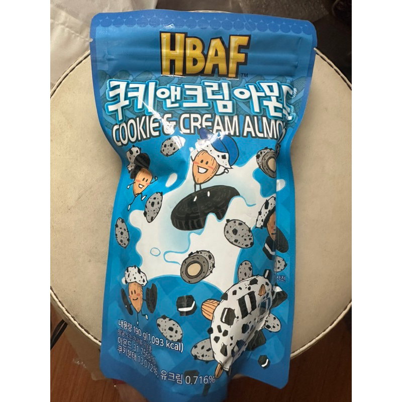韓國HBAF oreo奶油巧克力餅乾杏仁果190g