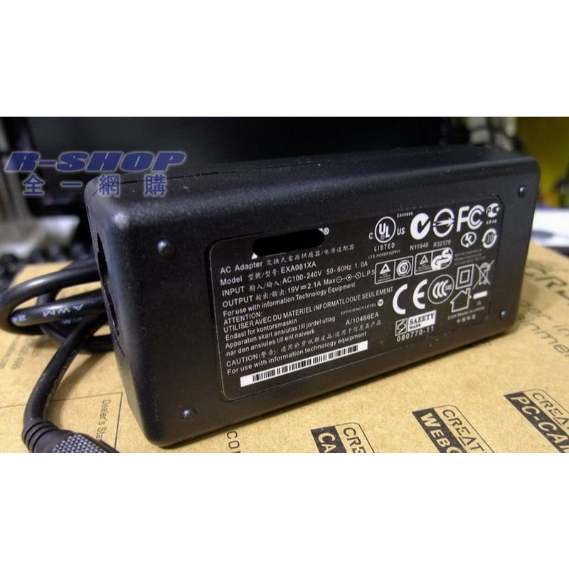 Acer宏碁LED螢幕LCD專用變壓器電源線19V S230HL G206HL G223HL G240HL G236HL