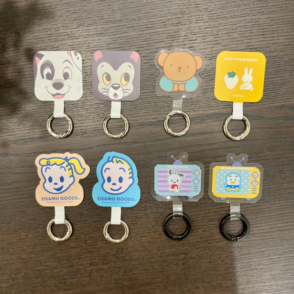 [出清優惠]現貨 日本人氣角色手機掛繩墊片 OSAMU GOODS/迪士尼/帕恰狗/貝克鴨/米飛兔Miffy