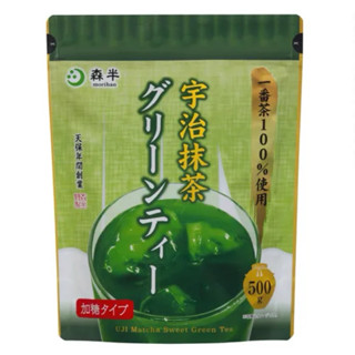 日本京都抹茶名店 森半 宇治抹茶 綠茶 大容量 500g | 京都 土產 京都土產 抹茶 加糖 抹茶粉