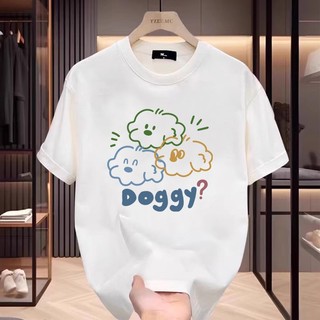 【董小姐】100%純棉上衣 寬鬆顯瘦上衣 美式復古上衣 oversize bf上衣 vintage短袖寬鬆 印花T恤