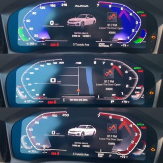 BMW儀錶板主題程式設計為Alpina / M / M Sport模式