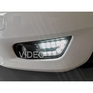 威德汽車精品 HID NISSAN 12-17 BIG TIIDA 專用 DRL LED日行燈 霧燈框 C型