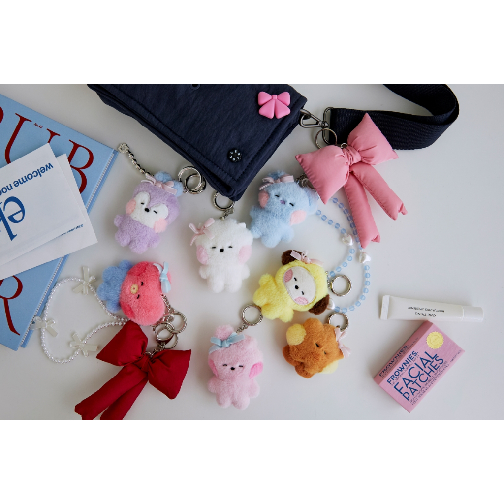【代購】BTS 防彈少年團 -BT21 minini×RIBBON 聯名系列 日本限定商店周邊 吊飾玩偶鑰匙圈