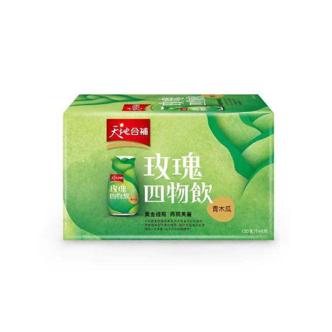 【天地合補】青木瓜玫瑰四物飲 120ML*6瓶/盒 桂格官方直營店