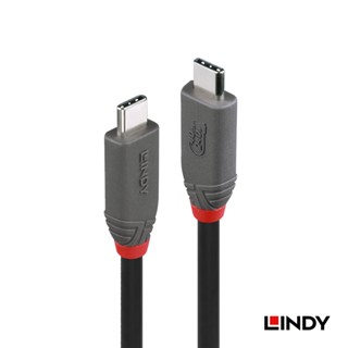 LINDY林帝ANTHRA系列USB4 GEN3X2 TYPE-C公 TO公PD240W傳輸線,0.8M (36956)