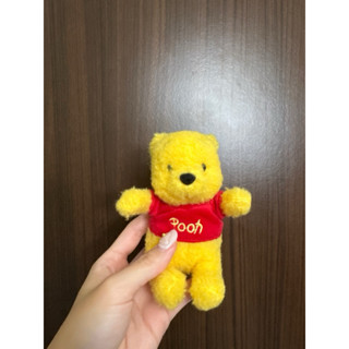 正版 東京迪士尼 吊飾 毛茸茸 小熊維尼 Winnie the Pooh 吊飾 娃娃 玩偶 布偶 二手 絨毛