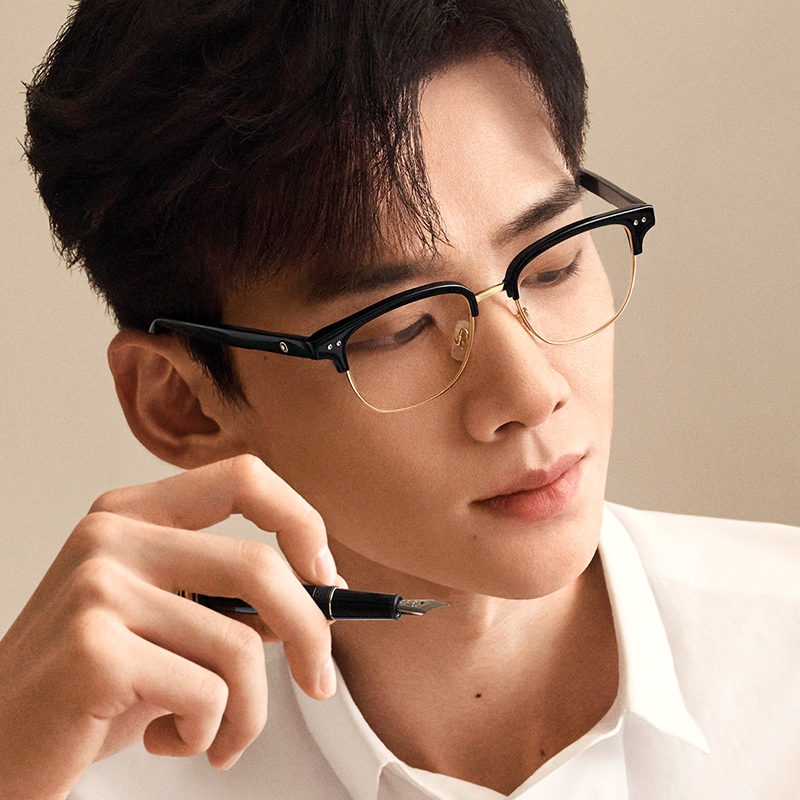 MONTBLANC MB0259OK 萬寶龍 │ 經典款商務斯文白敬亭同款板材方框眼鏡 男生品牌眼鏡框【幸子眼鏡】
