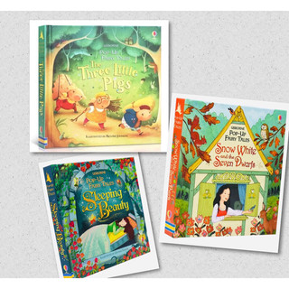 正版精裝 Usborne pop-up fairy tales Three Little Pigs