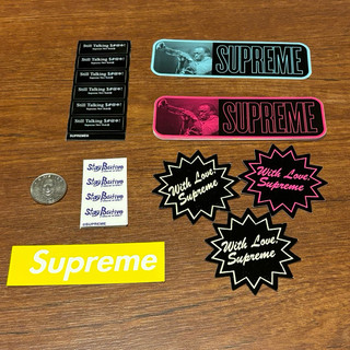 Supreme mini box logo Miles Davis With Love Stay positive 貼紙