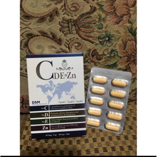 ~南屯艾咪~ CDE Zn 維生素C D E+鋅複方膠囊 2025/4 食品 DSM (雷科111)