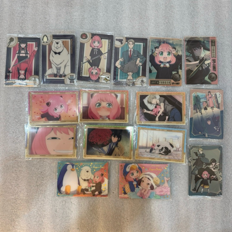 🍭Ruo🍭間諜家家酒 SPY FAMILY 餅卡 收藏卡 未拆 收藏 卡片 透卡 食玩 安妮亞 約兒 洛伊德 佛傑 尤利