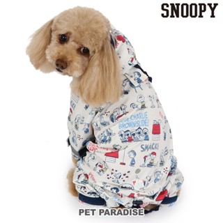 【PET PARADISE】寵物連身四腳連帽雨衣 (3S/DS/SM)｜SNOOPY 狗狗雨衣 中大型犬 散步防水